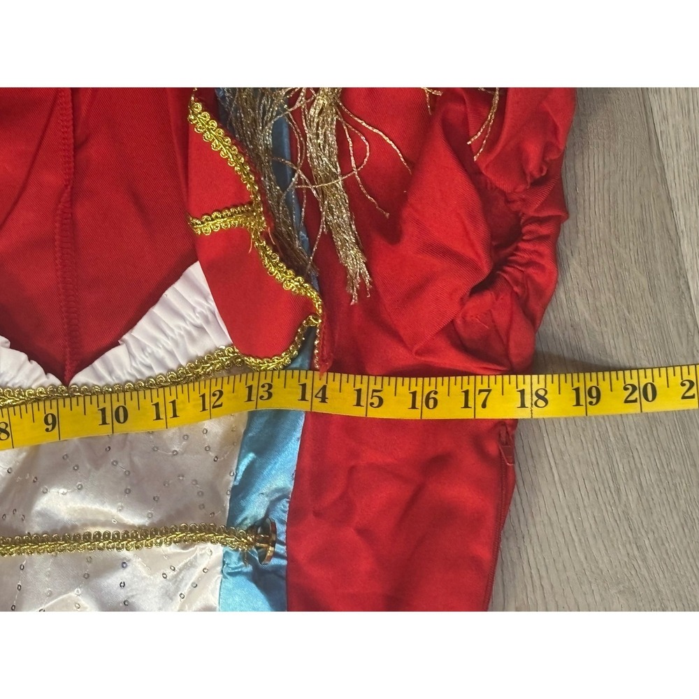 Leg Avenue Ring Master Costume Womens M Red Blue Dress Hat Circus Halloween - Picture 8 of 11